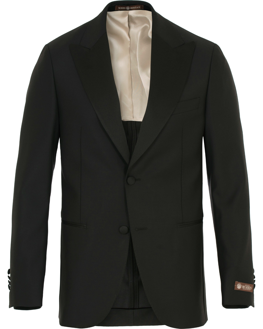 Homme | Costumes | Morris Heritage | Mike Peak Lapel Tuxedo Black
