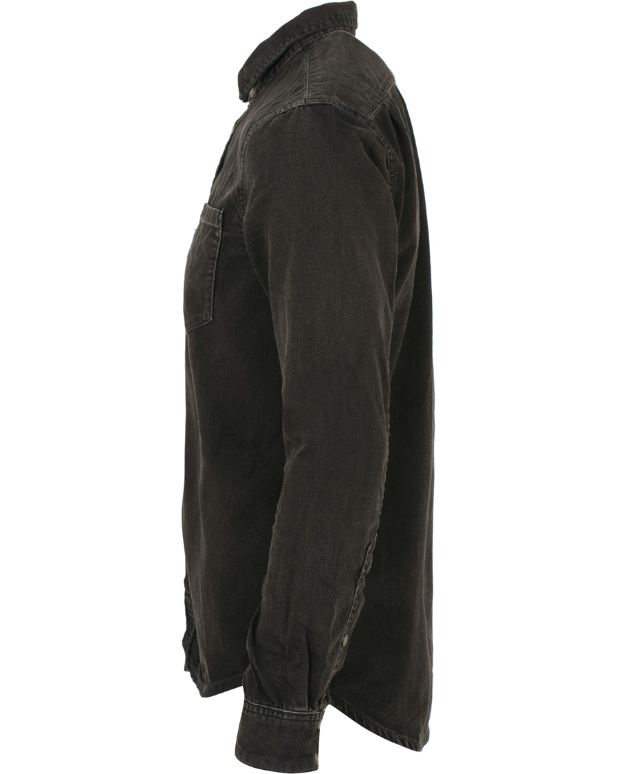 Homme | Chemises | Nudie Jeans | Henry Blackened Indigo Shirt Black/Bue