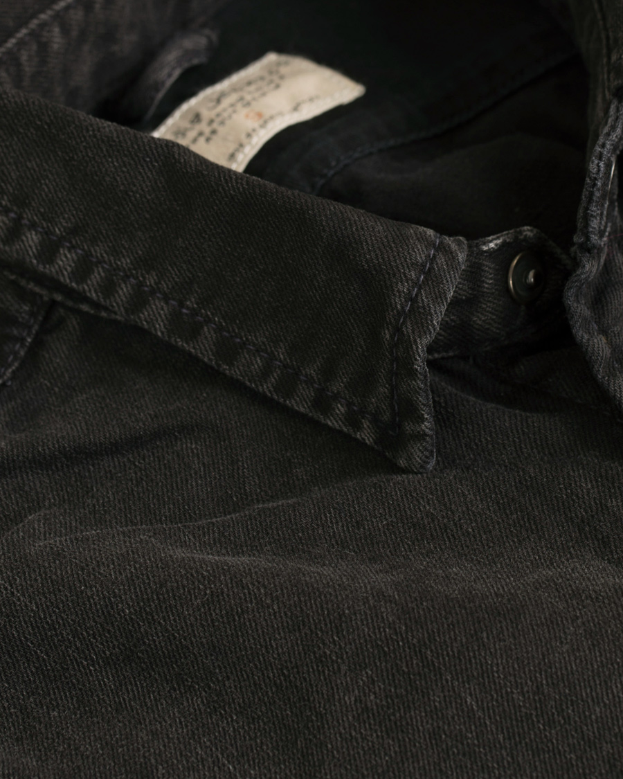 Homme | Chemises | Nudie Jeans | Henry Blackened Indigo Shirt Black/Bue