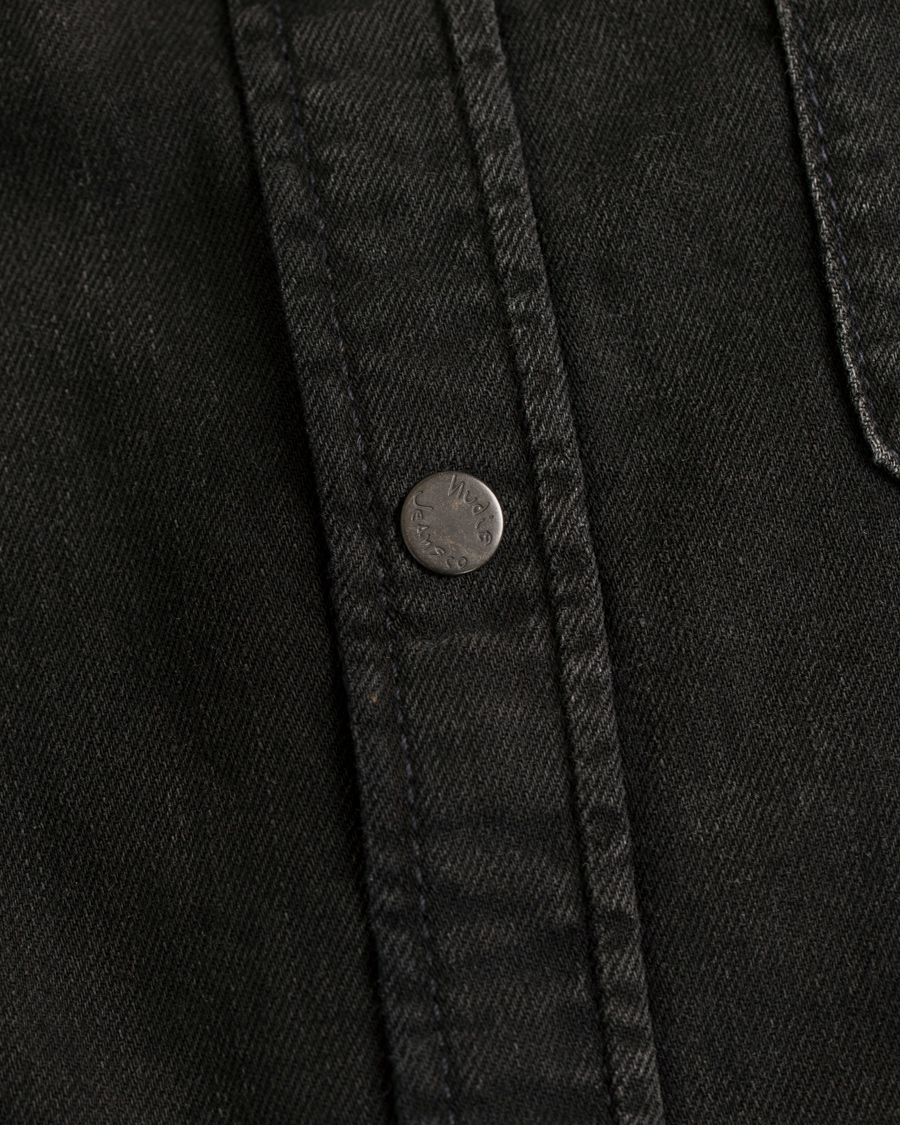 Homme | Chemises | Nudie Jeans | Henry Blackened Indigo Shirt Black/Bue
