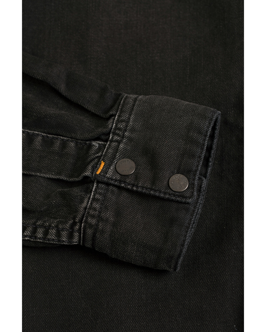 Homme | Chemises | Nudie Jeans | Henry Blackened Indigo Shirt Black/Bue