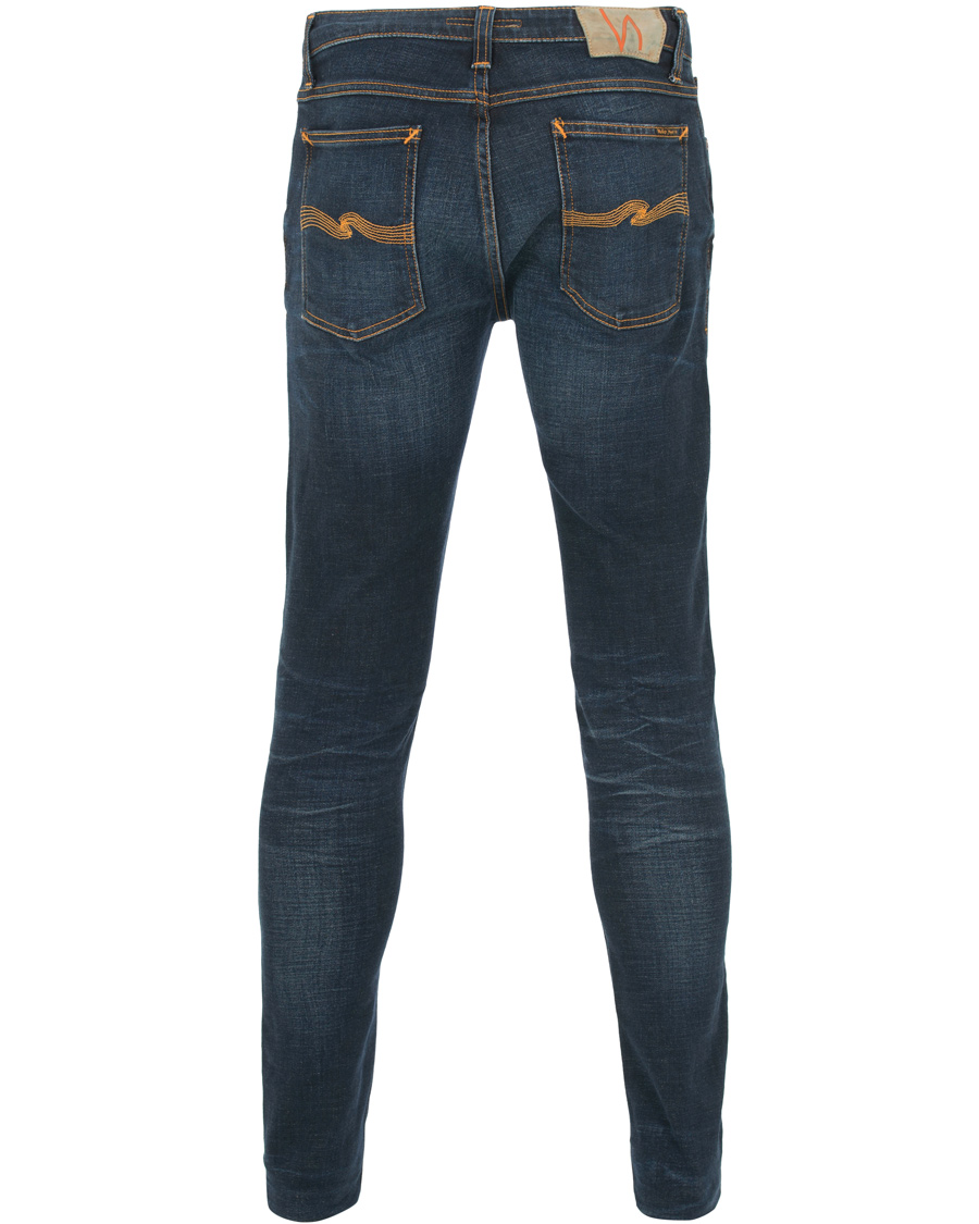 Homme | Jeans | Nudie Jeans | Skinny Lin Organic Slim Fit Stretch Jeans Dark Blue