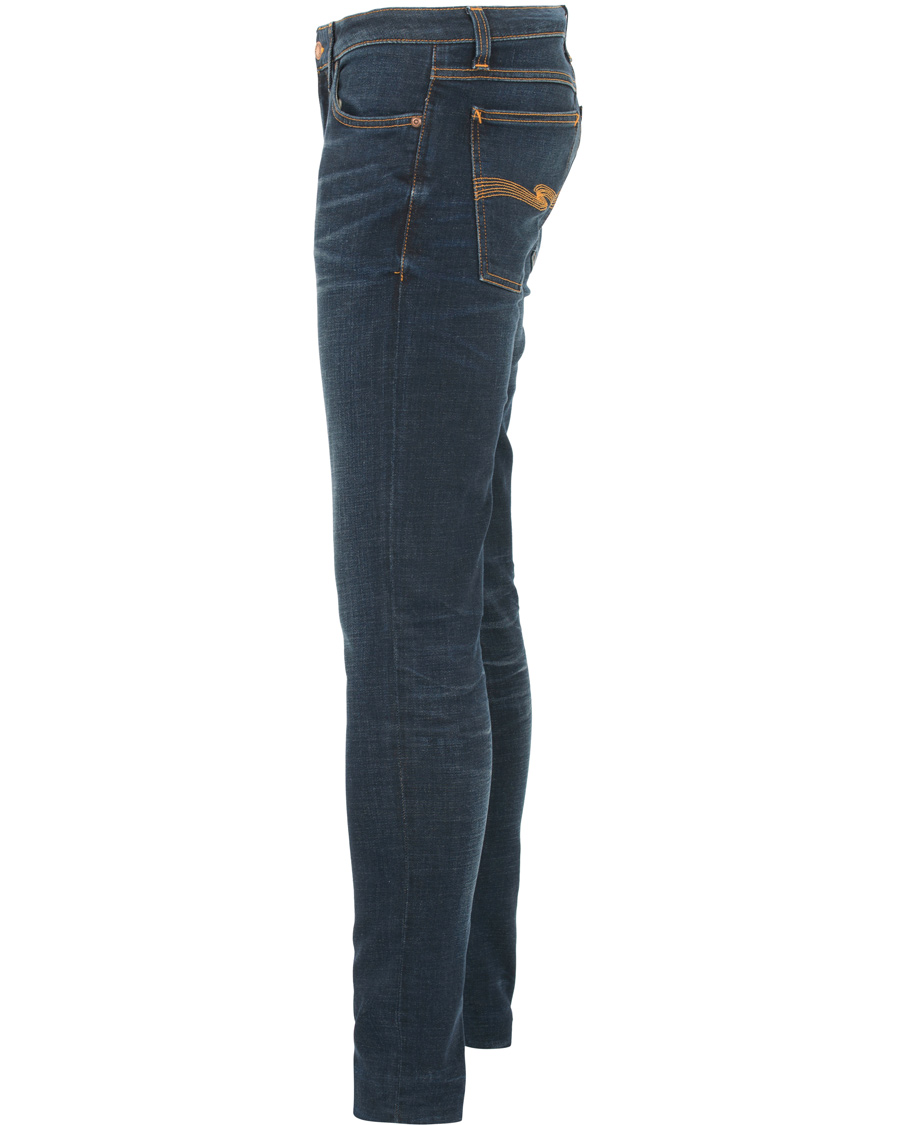 Homme | Jeans | Nudie Jeans | Skinny Lin Organic Slim Fit Stretch Jeans Dark Blue
