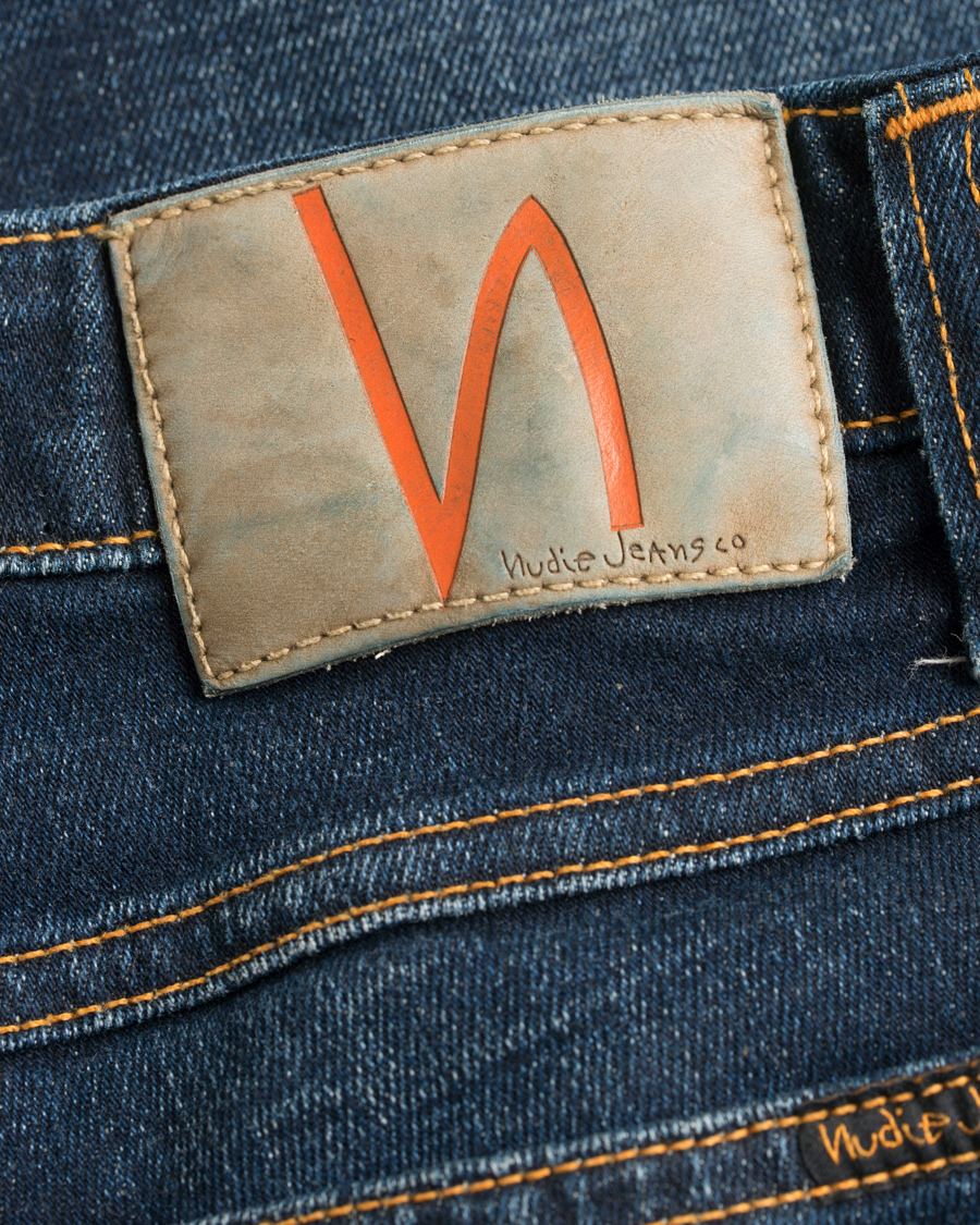 Homme | Jeans | Nudie Jeans | Skinny Lin Organic Slim Fit Stretch Jeans Dark Blue
