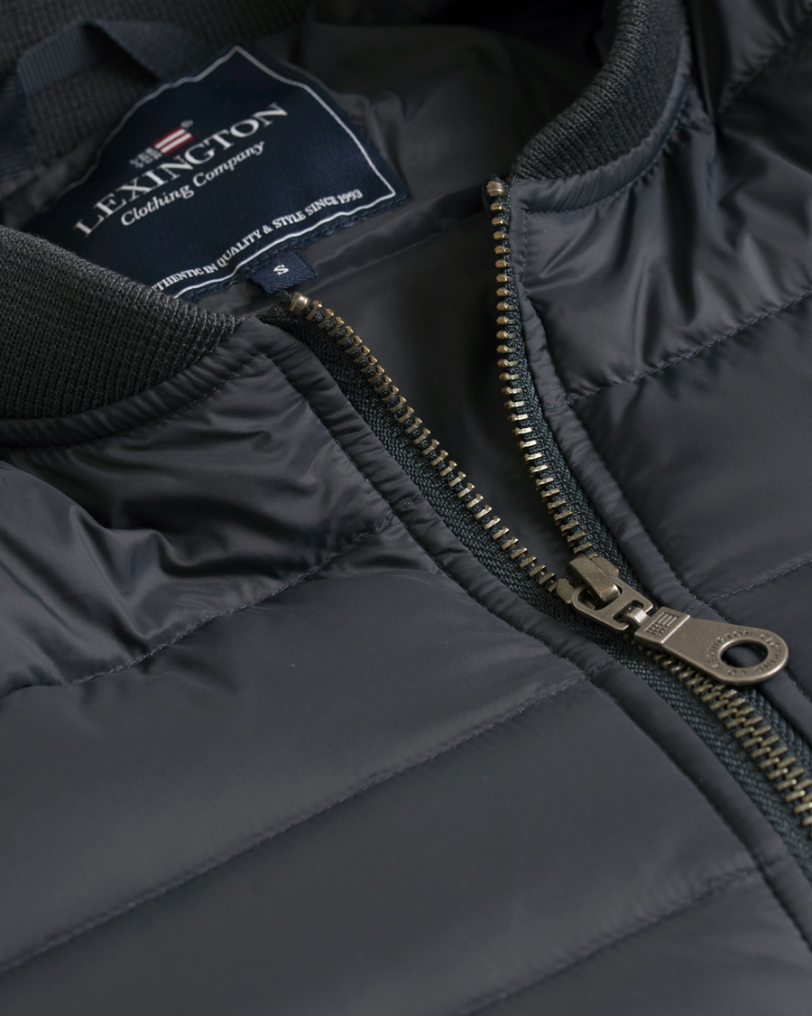 Heren | Jassen | Lexington | Aiden Bomber Jacket Deep Marine Blue
