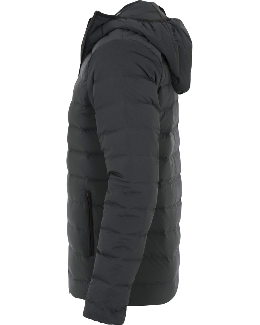 Homme | Manteaux Et Vestes | J.Lindeberg | Down Hood Channeled Nylon Jacket Anthracite