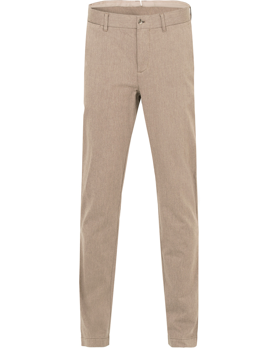 Homme | Pantalons | J.Lindeberg | Chaze Flannel Twill Trousers Grey/Brown
