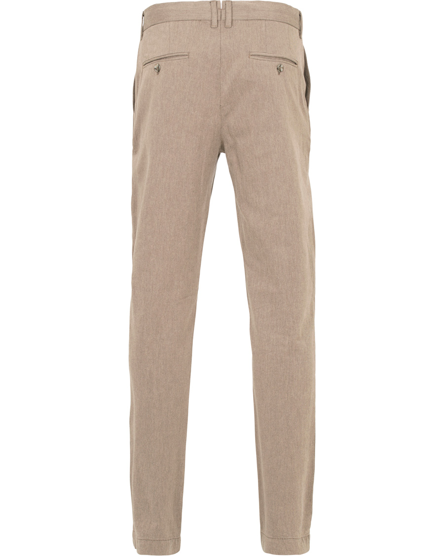 Homme | Pantalons | J.Lindeberg | Chaze Flannel Twill Trousers Grey/Brown