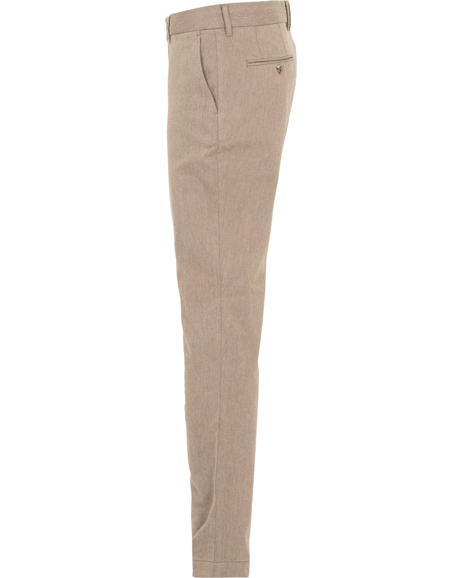 Homme | Pantalons | J.Lindeberg | Chaze Flannel Twill Trousers Grey/Brown