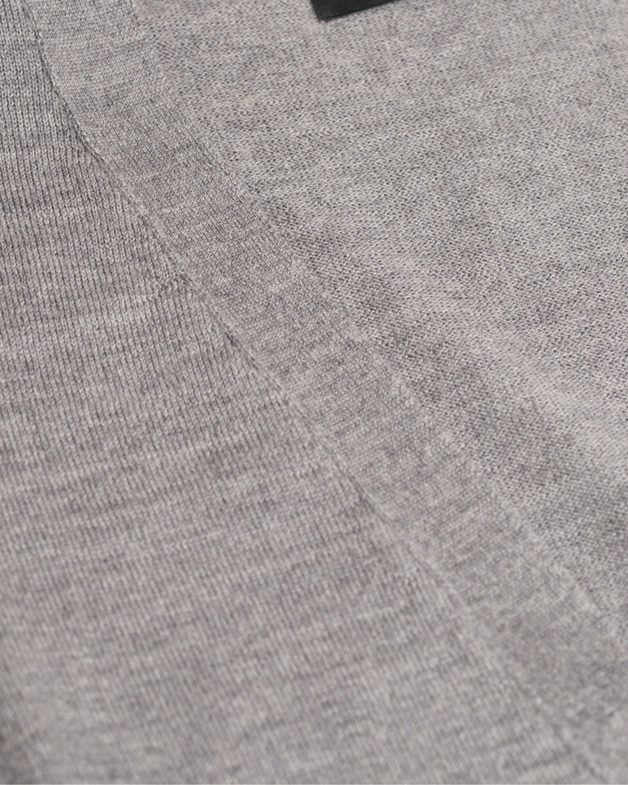 Homme | Pulls Et Tricots | J.Lindeberg | Lyon True Merino Cardigan Grey Melange