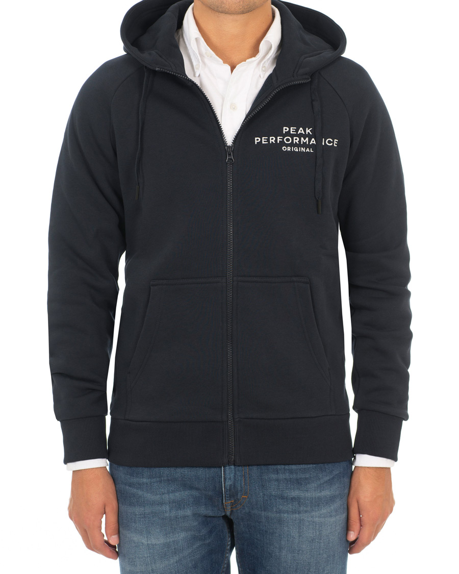 Homme | Pulls Et Tricots | Peak Performance | Original Full Zip Hoodie Navy
