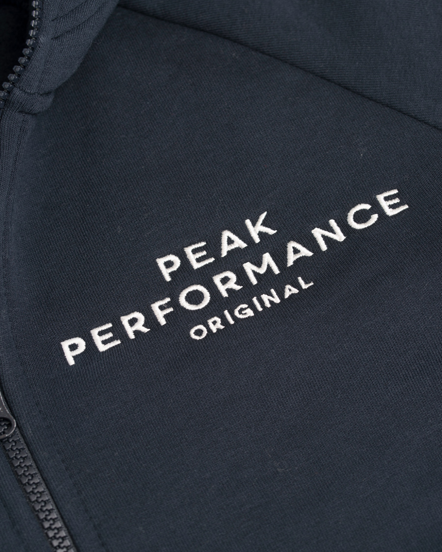 Homme | Pulls Et Tricots | Peak Performance | Original Full Zip Hoodie Navy