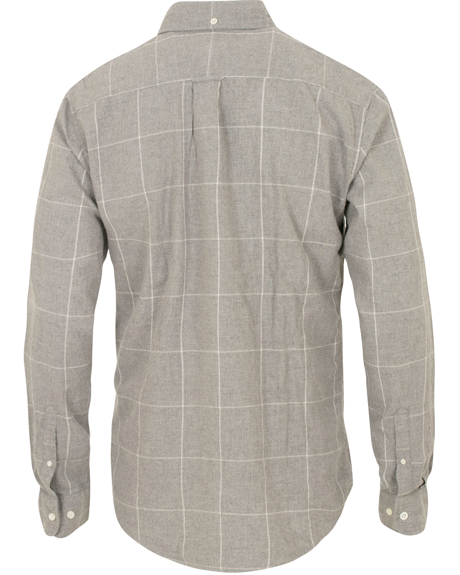 Homme | Chemises | GANT Rugger | Windblown Flannel Check Slim Fit Shirt Grey Melange