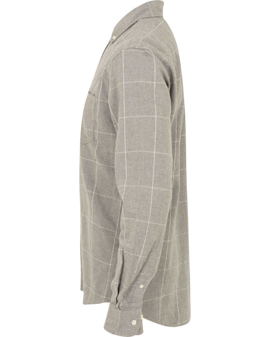 Homme | Chemises | GANT Rugger | Windblown Flannel Check Slim Fit Shirt Grey Melange