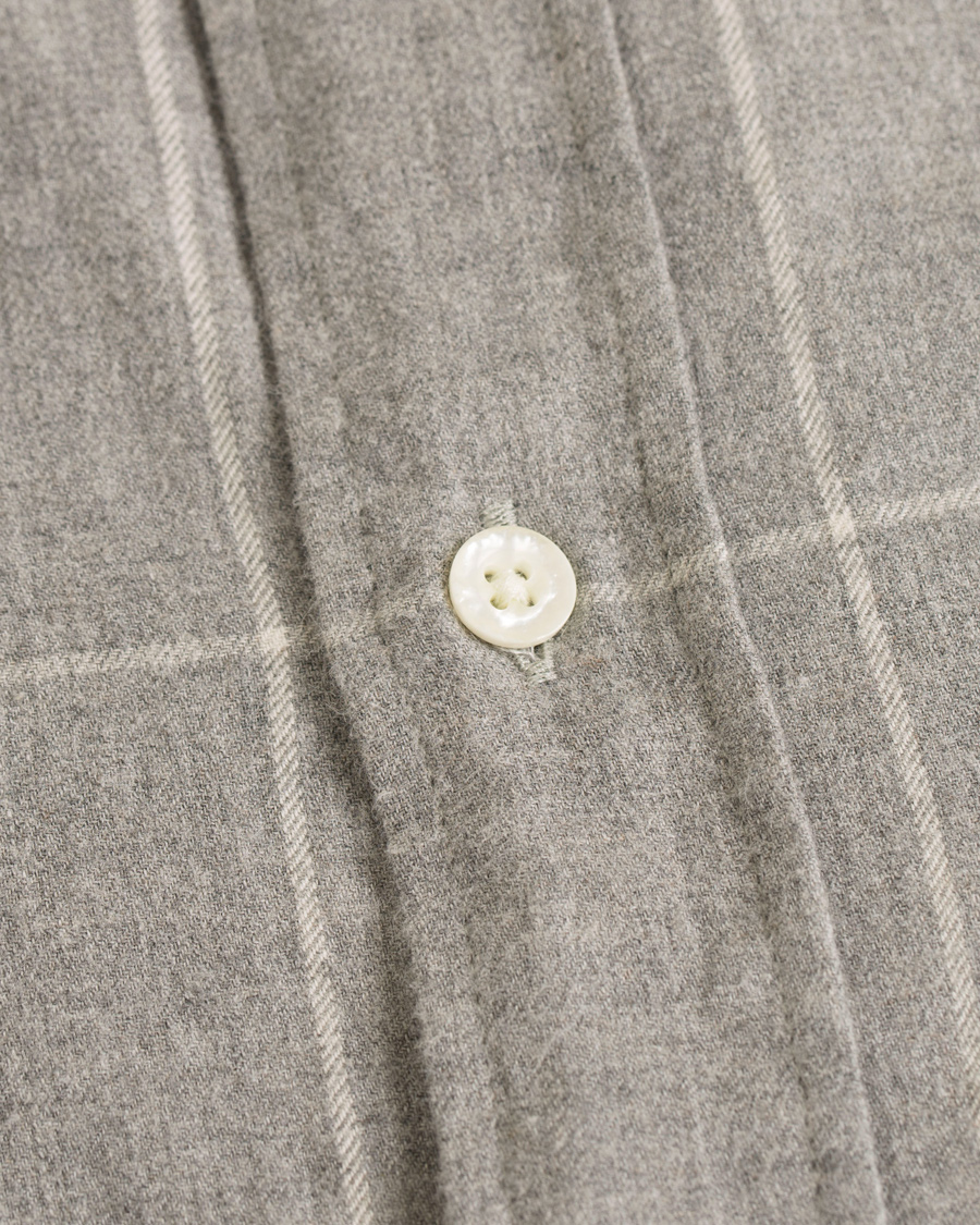 Homme | Chemises | GANT Rugger | Windblown Flannel Check Slim Fit Shirt Grey Melange