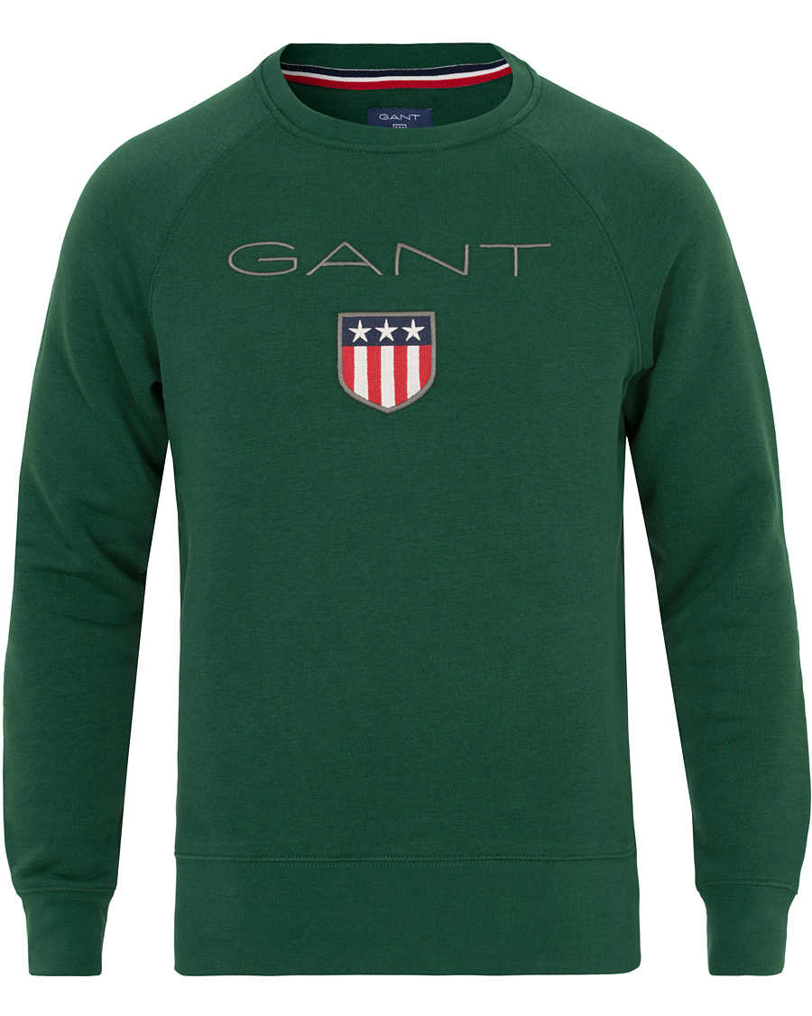 Homme | Pulls Et Tricots | GANT | Shield Crew Neck Sweatshirt Ivy Green