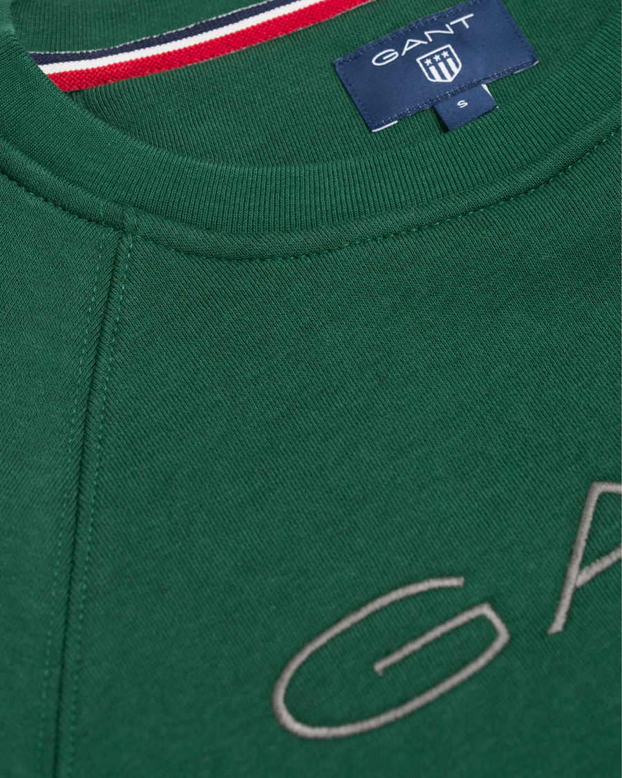 Homme | Pulls Et Tricots | GANT | Shield Crew Neck Sweatshirt Ivy Green