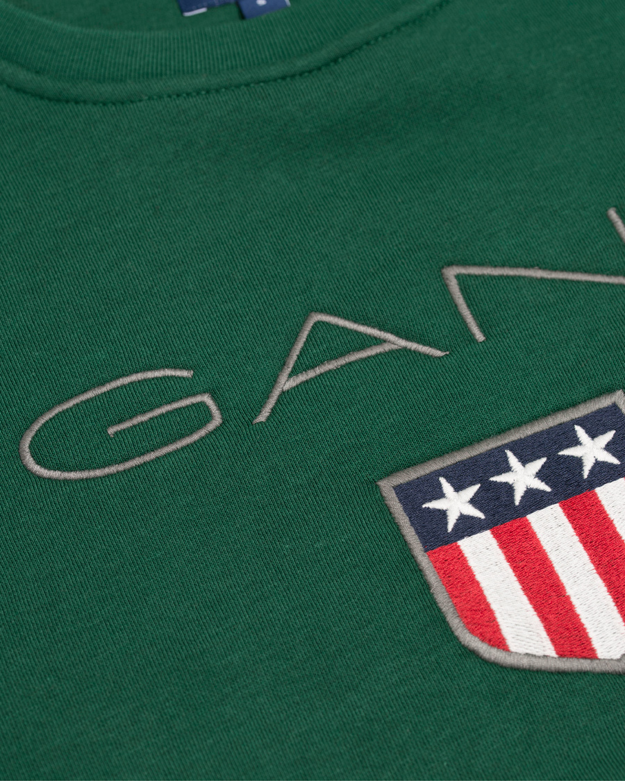 Homme | Pulls Et Tricots | GANT | Shield Crew Neck Sweatshirt Ivy Green