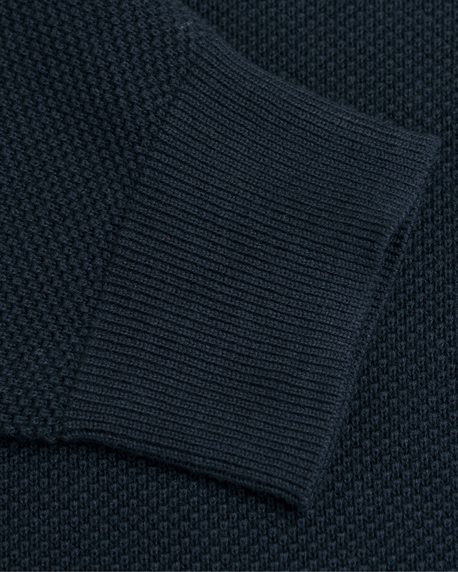 Heren | Truien | GANT | Cotton Pique Crew Neck Evening Blue