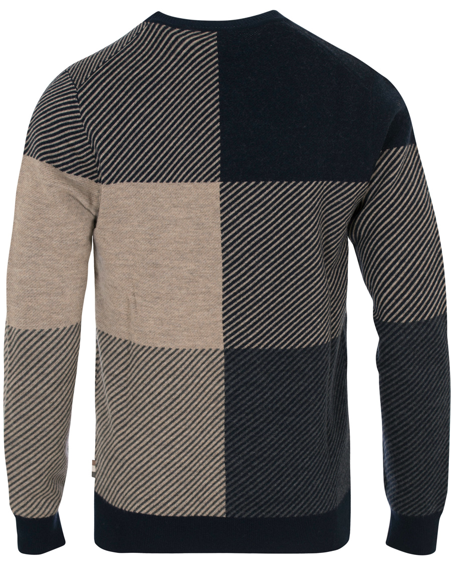 Homme | Pulls Et Tricots | Aquascutum | Clapton Large Check Knit Navy