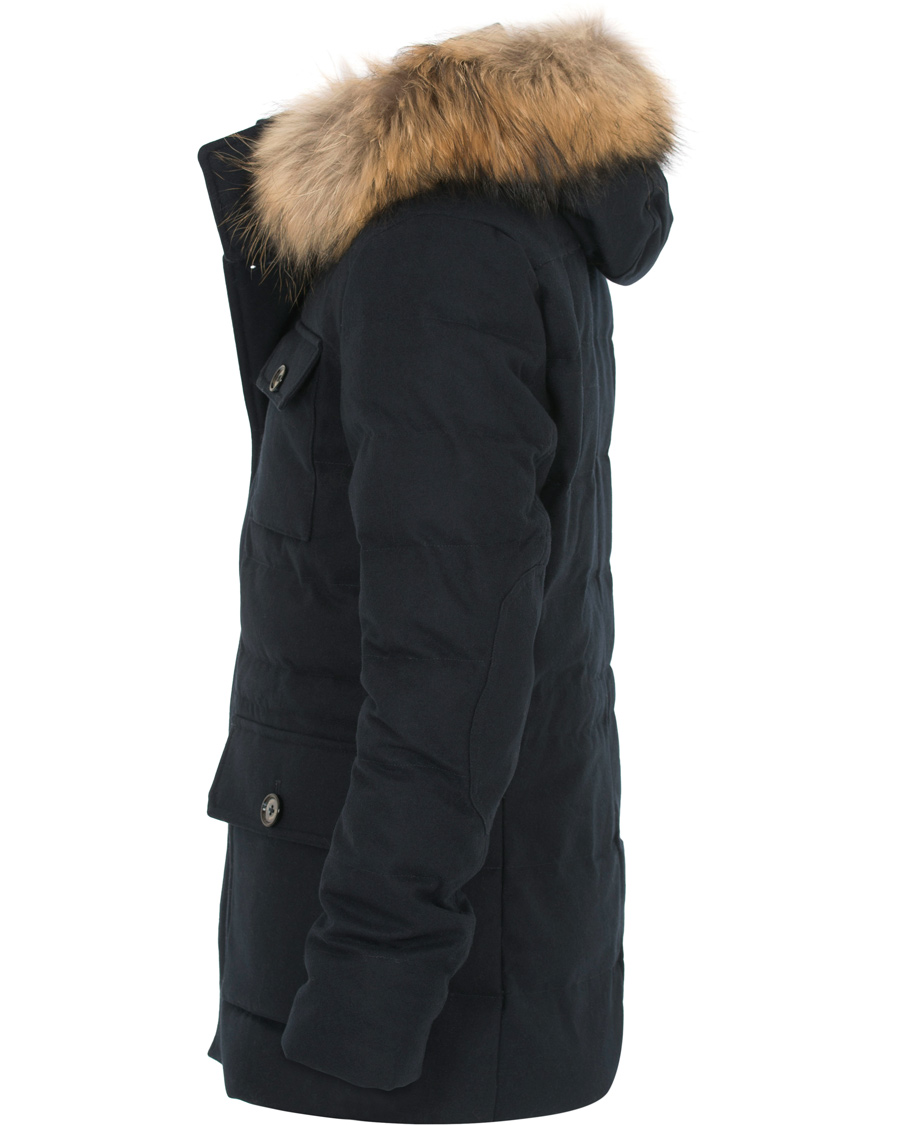 Homme | Manteaux Et Vestes | Hackett | Mayfair Wool Down Parka Navy