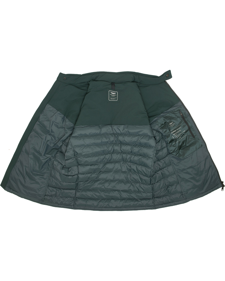 Heren | Jassen | Hackett | Aston Martin Tech Moto Down Jacket Racing Green