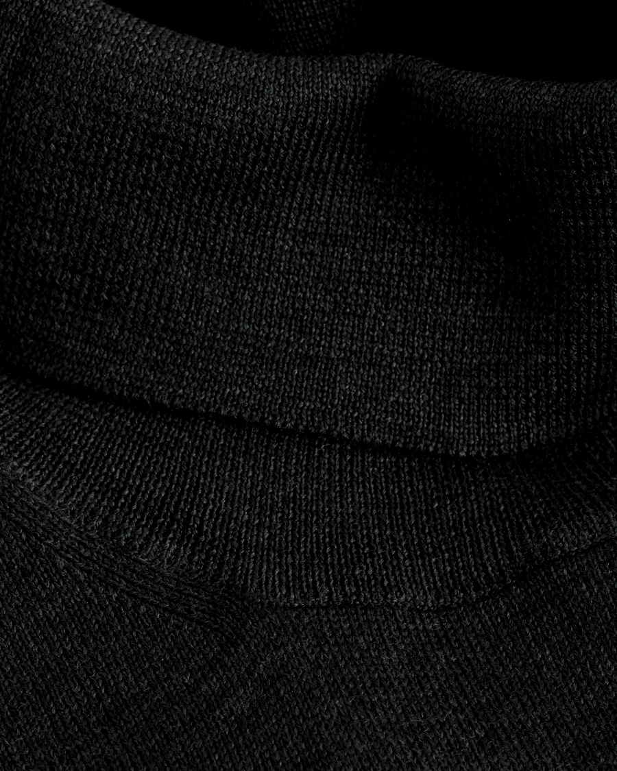Heren | Truien | Gran Sasso | Merino Fashion Fit Rollneck Black