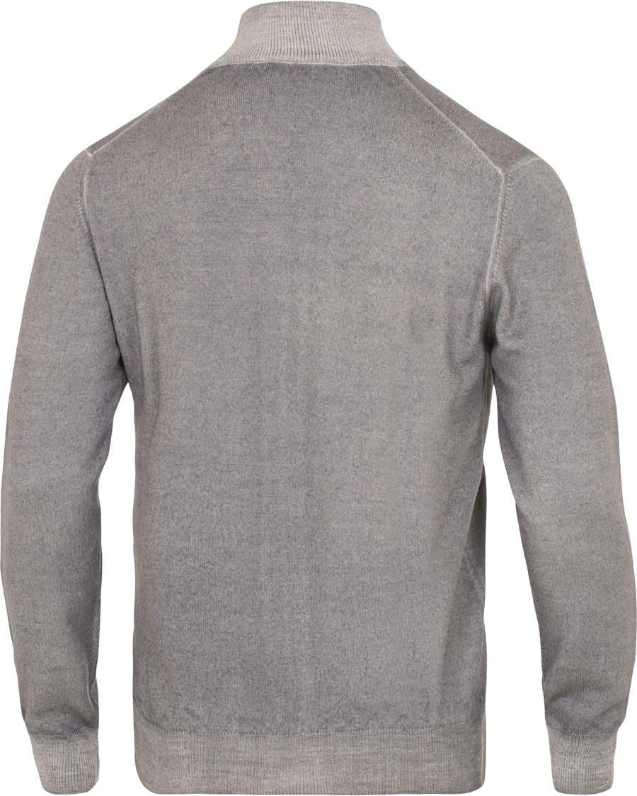 Heren | Truien | Gran Sasso | Merino Vintage Full Zip Light Grey