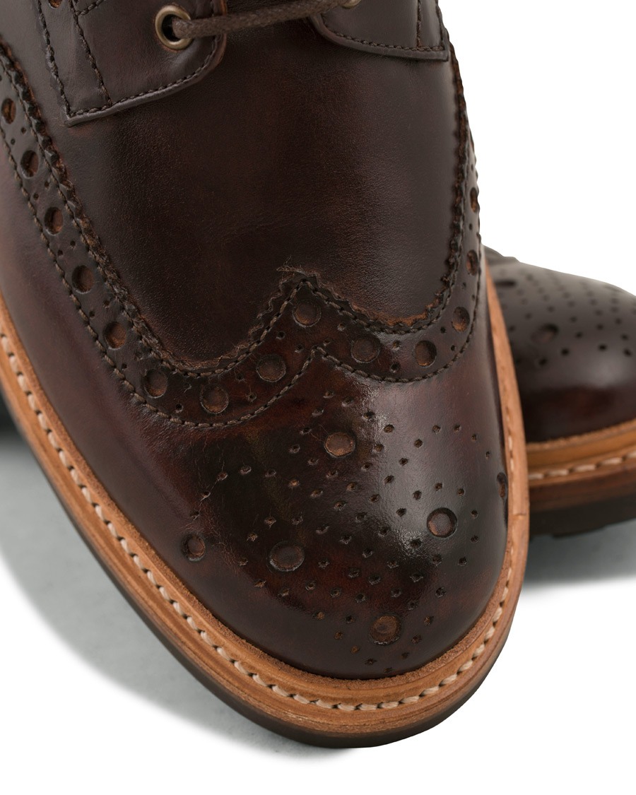 Homme | Grenson Fred Brogue Boot Commando Sole Brown Calf | Grenson | Fred Brogue Boot Commando Sole Brown Calf