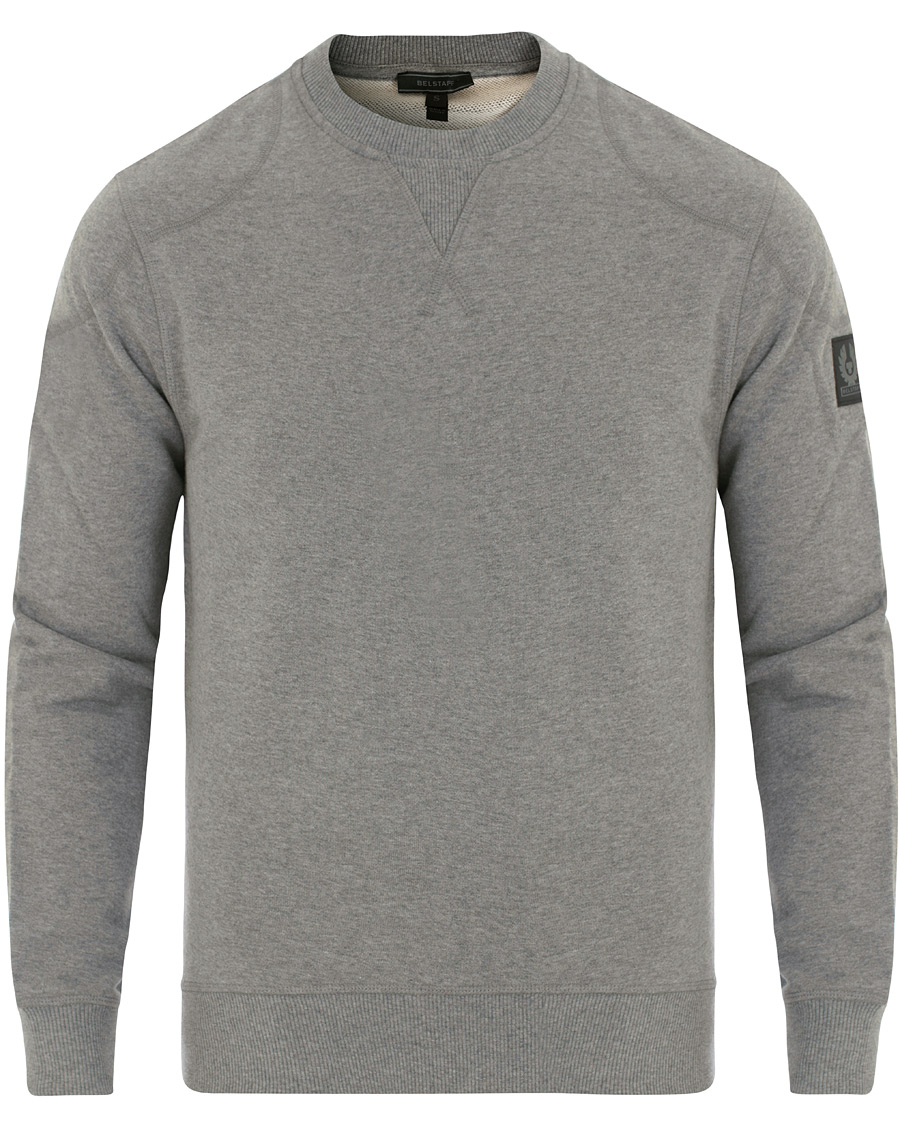 Homme | Pulls Et Tricots | Belstaff | Jefferson Crew Neck Sweatshirt Grey Melange