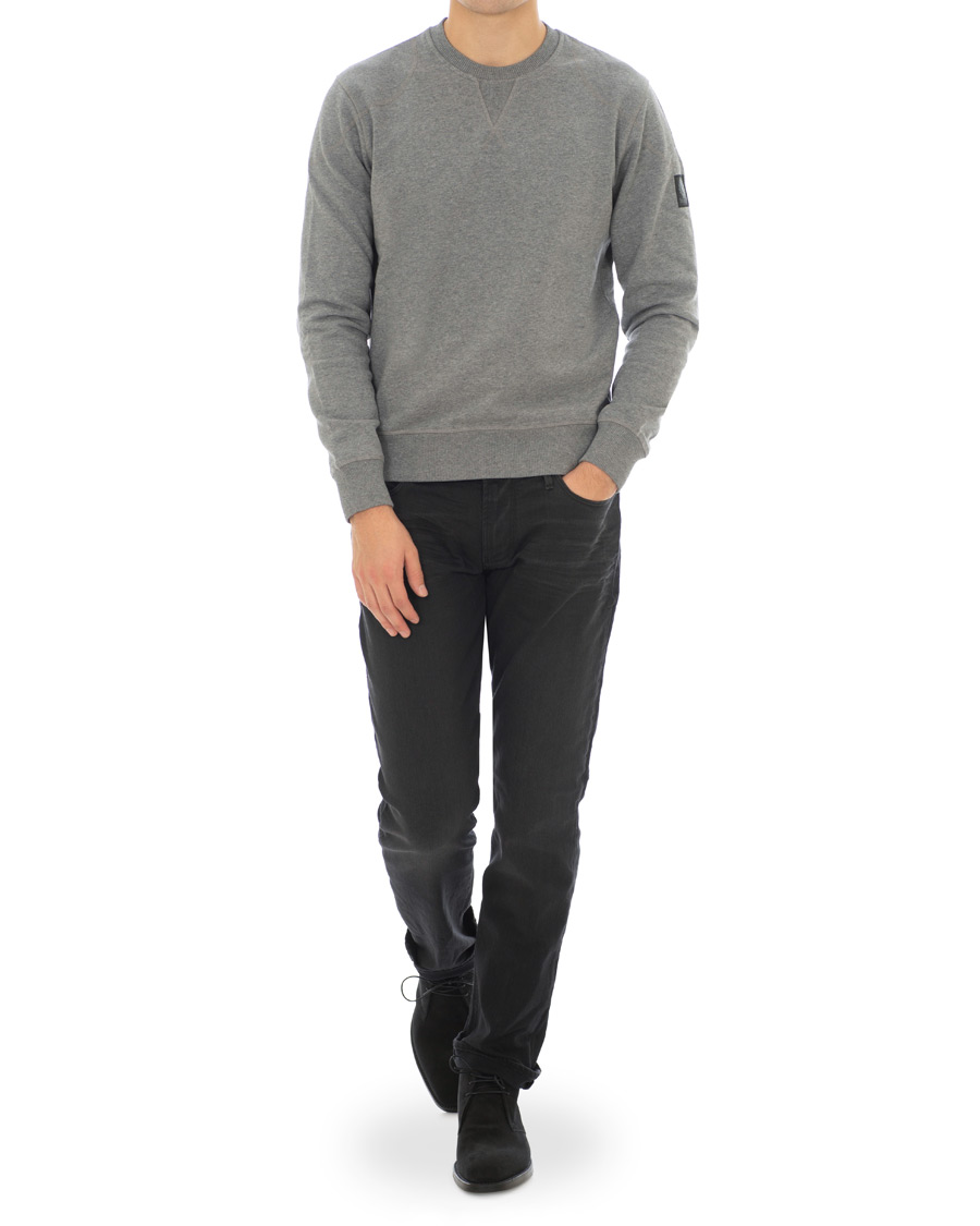 Homme | Pulls Et Tricots | Belstaff | Jefferson Crew Neck Sweatshirt Grey Melange