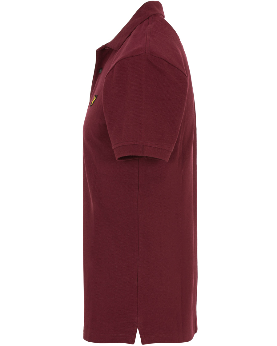 Homme | Polos | Lyle & Scott | Plain Pique Polo Claret Jug