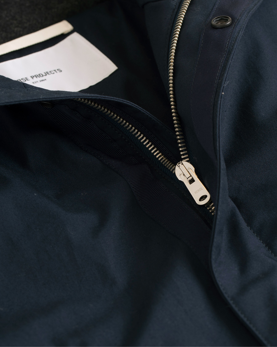 Homme | Manteaux Et Vestes | Norse Projects | Lindisfarni Cambric Jacket Dark Navy