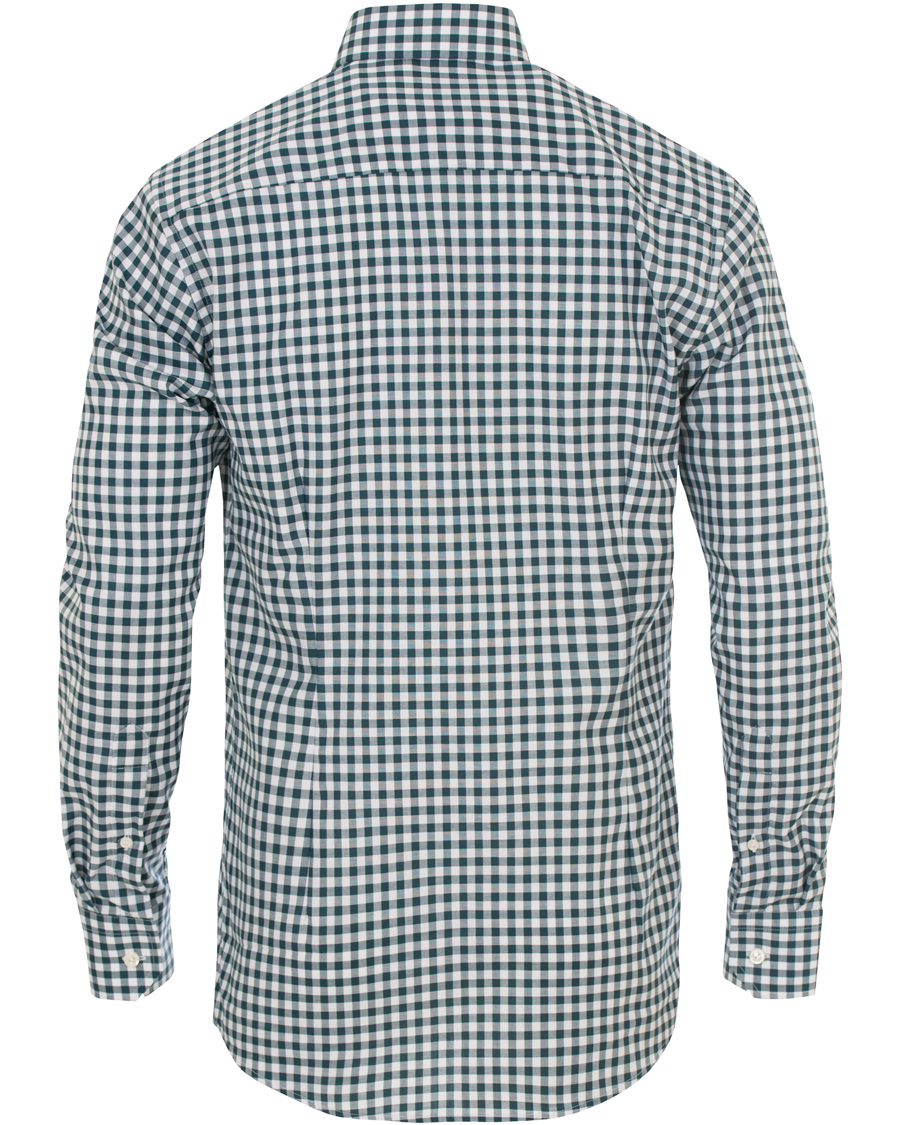 Heren | Overhemden | Eton | Slim Fit Twill Check Shirt Green