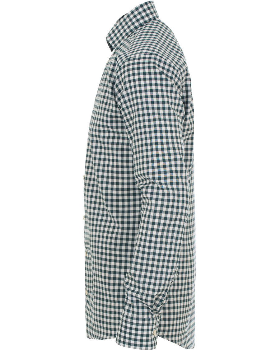 Heren | Overhemden | Eton | Slim Fit Twill Check Shirt Green