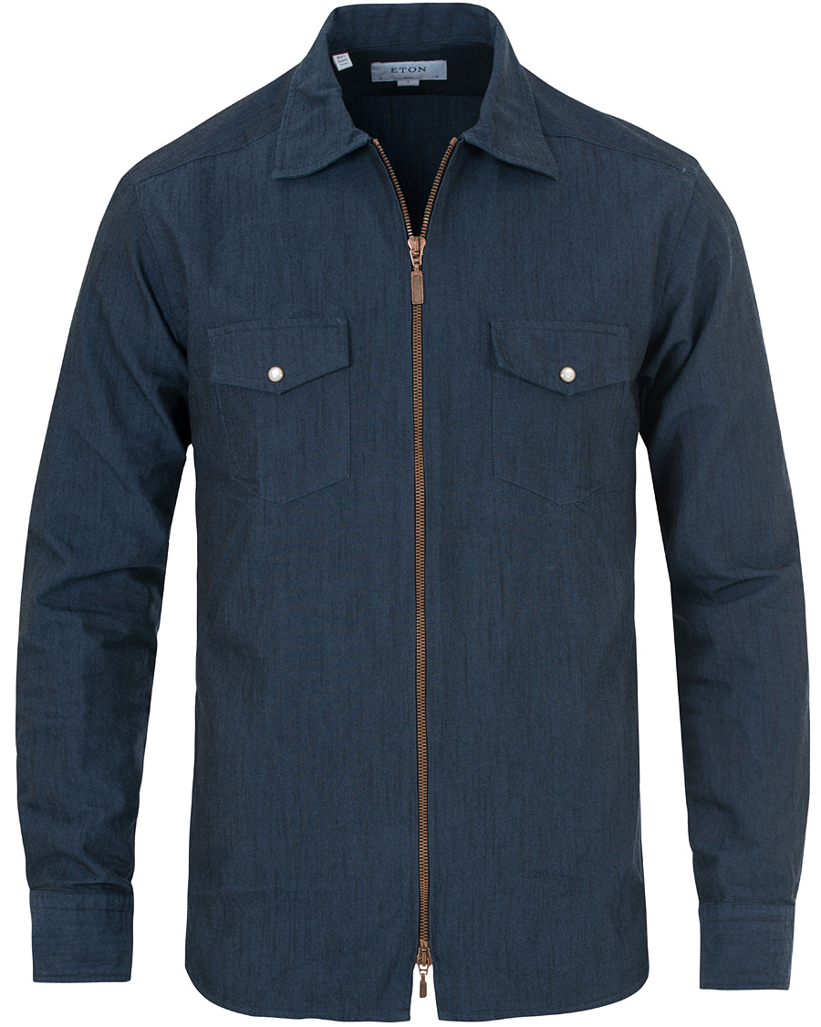 Homme | Manteaux Et Vestes | Eton | Slim Fit Overshirt Indigo