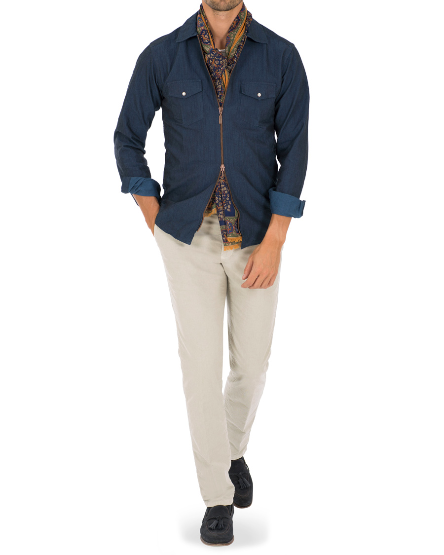 Homme | Manteaux Et Vestes | Eton | Slim Fit Overshirt Indigo