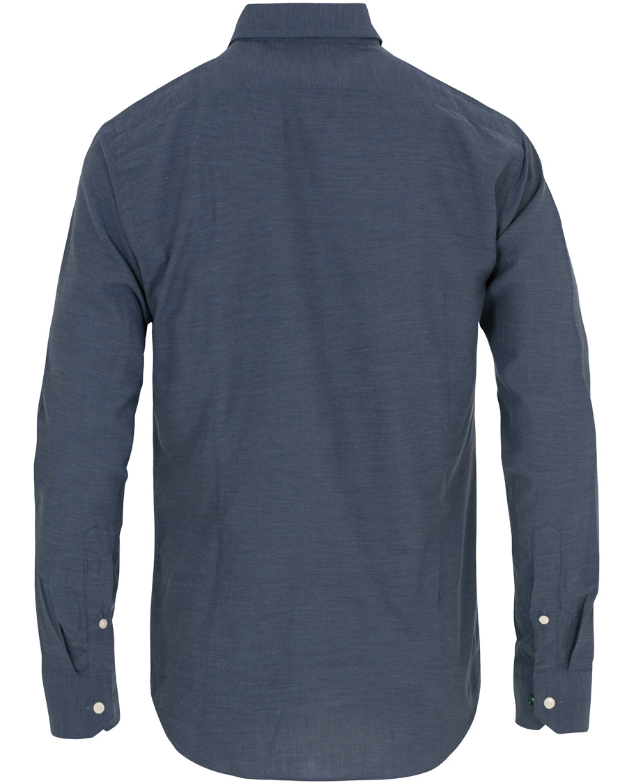 Homme | Chemises | Eton | Slim Fit Flannel Shirt Dark Blue
