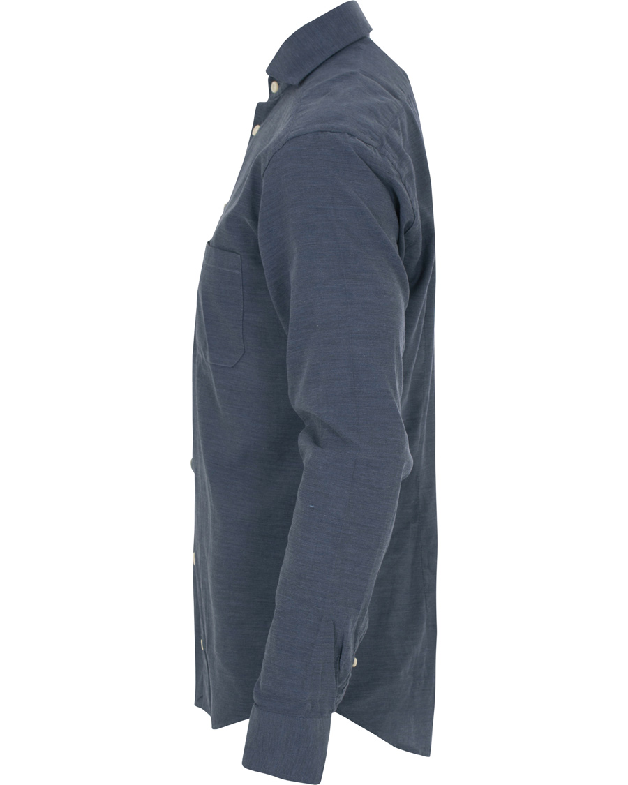 Homme | Chemises | Eton | Slim Fit Flannel Shirt Dark Blue