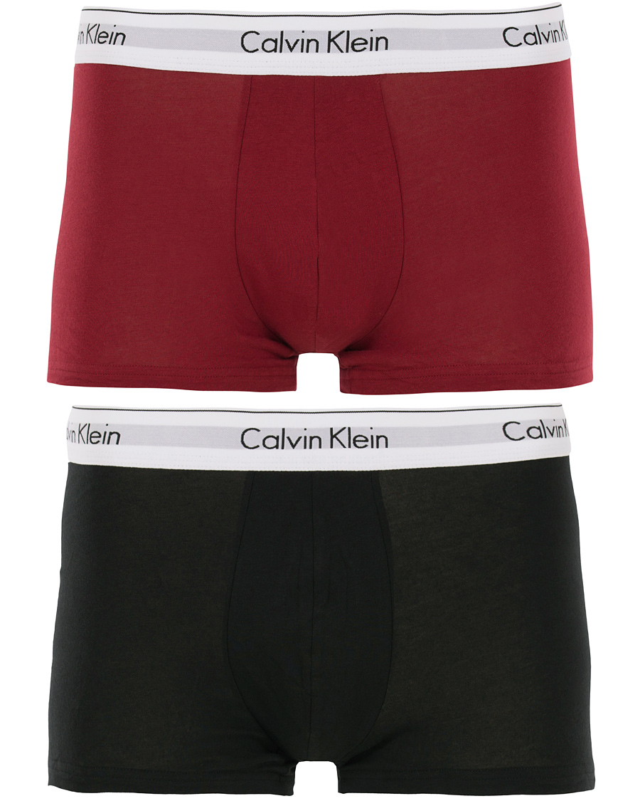 Homme | Sous-Vêtements Et Chaussettes | Calvin Klein | Jeans Modern Cotton 2-Pack Trunk Dylan Red/Black