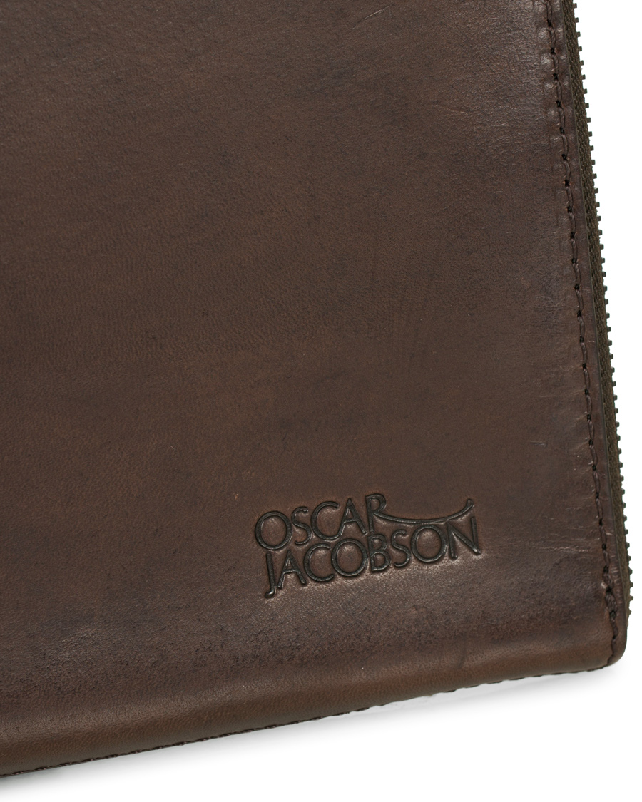 Homme | Oscar Jacobson Leather Portfolio Dark Brown | Oscar Jacobson | Leather Portfolio Dark Brown