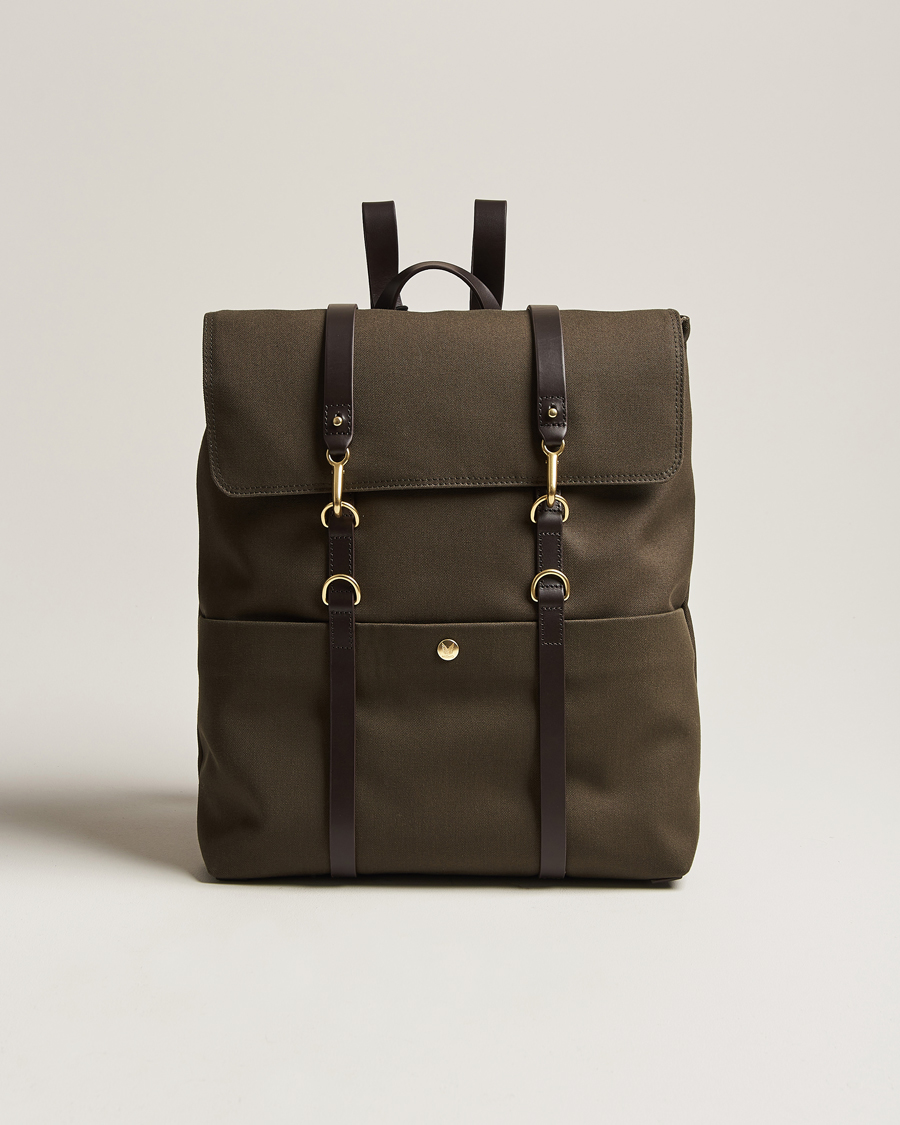 Homme | Sacs | Mismo | M/S Nylon Backpack Army/Dark Brown