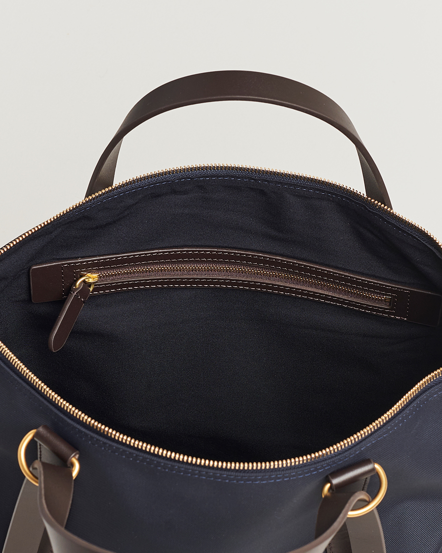 Heren | Mismo M/S Nylon Day Pack Navy/Dark Brown | Mismo | M/S Nylon Day Pack Navy/Dark Brown