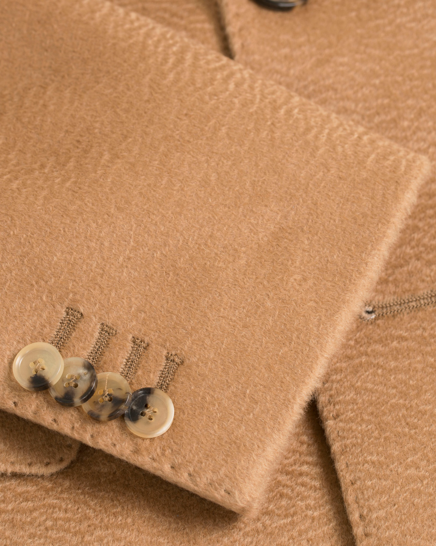 Homme | Manteaux Et Vestes | Oscar Jacobson | Saul Delux Double Breasted Camelhair Coat Camel
