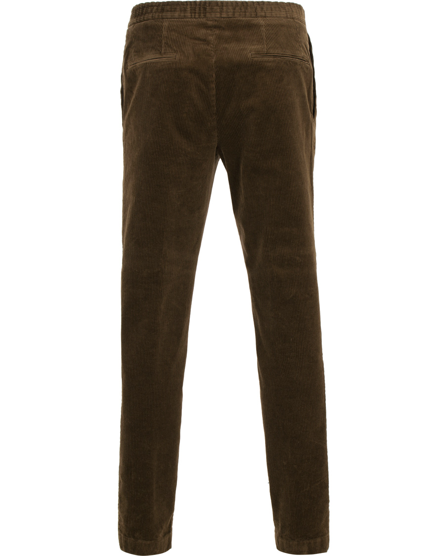 Homme | Pantalons | Oscar Jacobson | Denver Single Pleated Trousers Brown