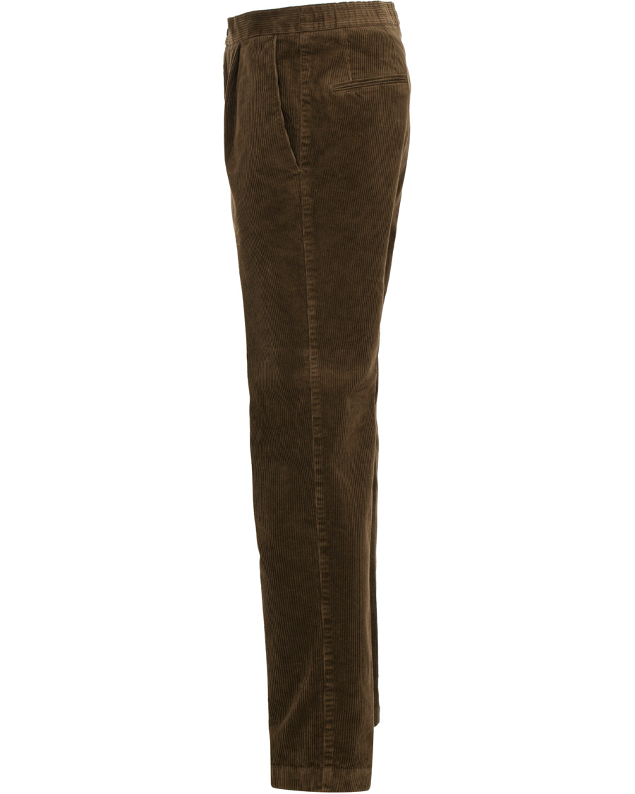 Homme | Pantalons | Oscar Jacobson | Denver Single Pleated Trousers Brown