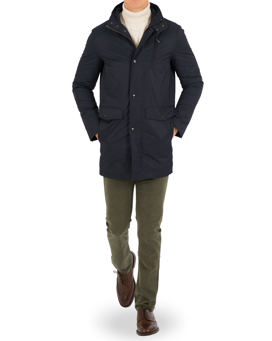 Homme | Manteaux Et Vestes | Oscar Jacobson | Danton Water Repellent Jacket Navy