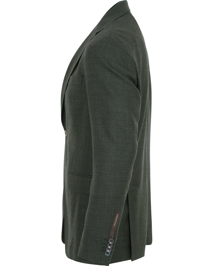 Heren | Blazers | Oscar Jacobson | Egel Wool Blazer Green
