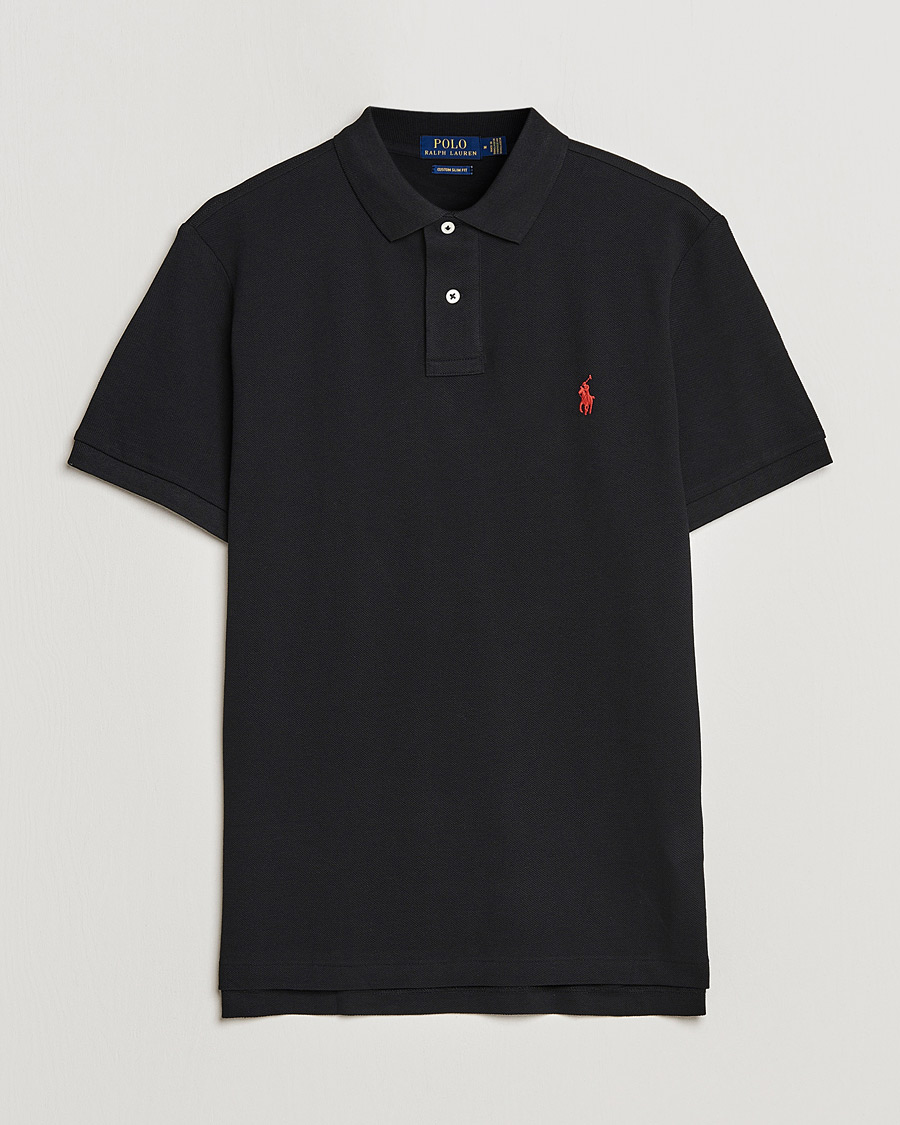 Heren | Polo's | Polo Ralph Lauren | Custom Slim Fit Polo Black