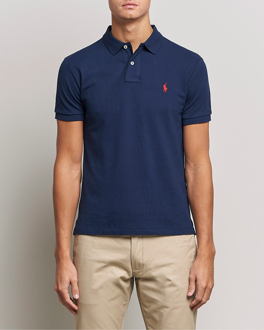 Homme | Polos | Polo Ralph Lauren | Slim Fit Polo Newport Navy